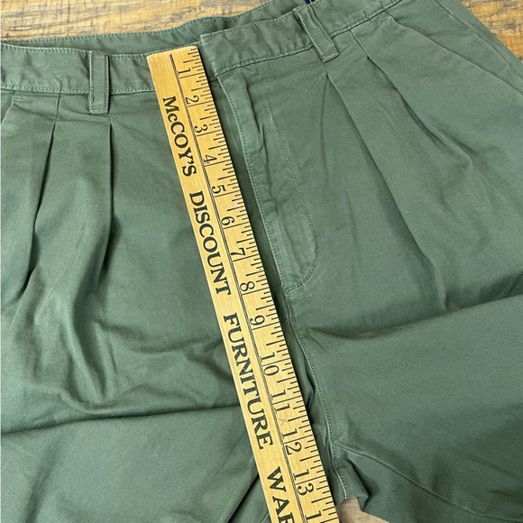 Gap Pants Womens 8 Pleated Wide Leg Khaki Olive Green Boho Hipster - Picture 4 of 13